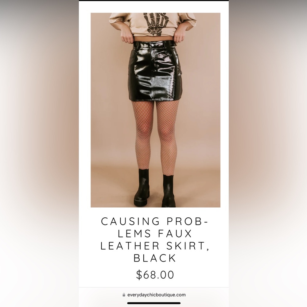 Leather Skirt